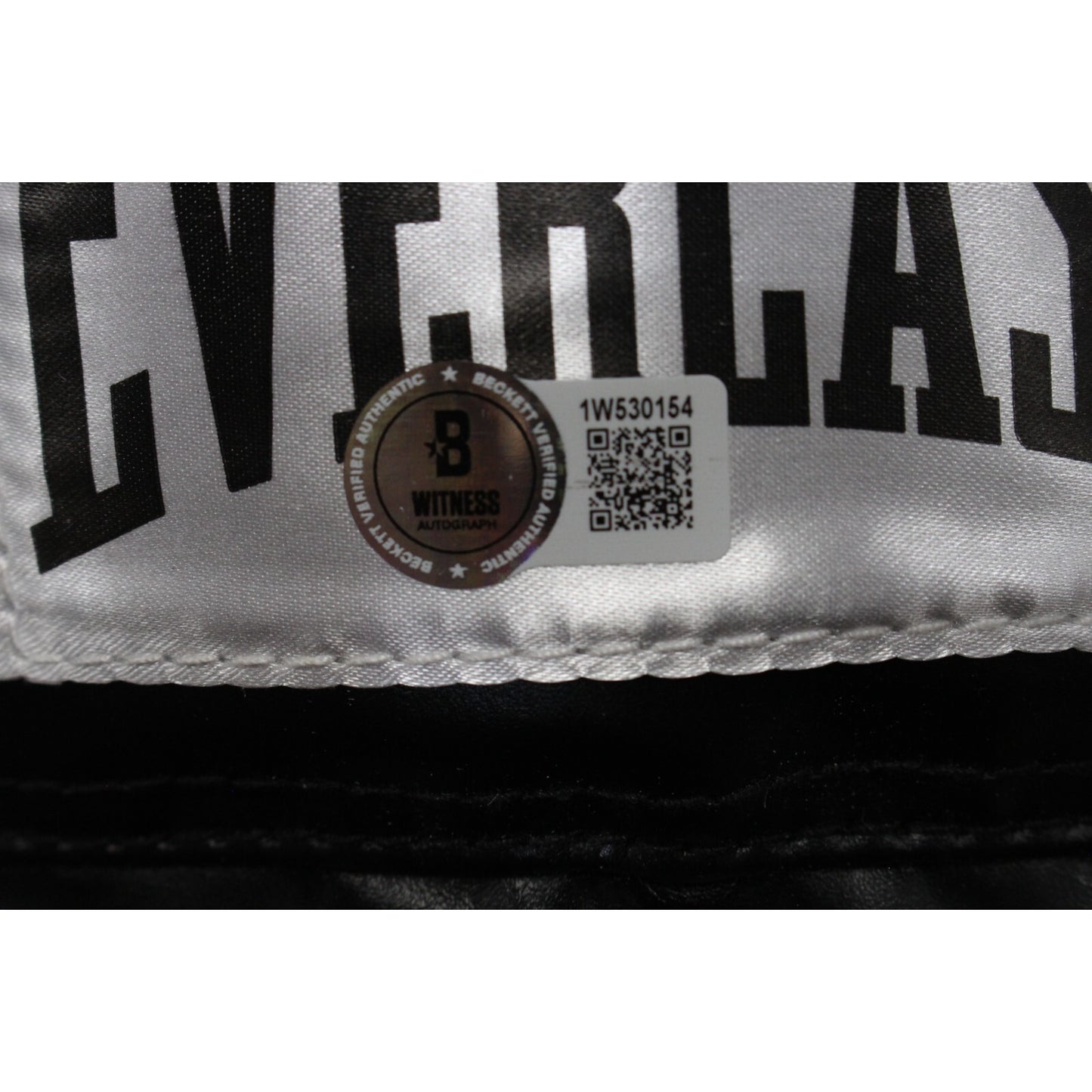 Mike Tyson Autographed Everlast Black Boxing Glove (Beckett BAS)