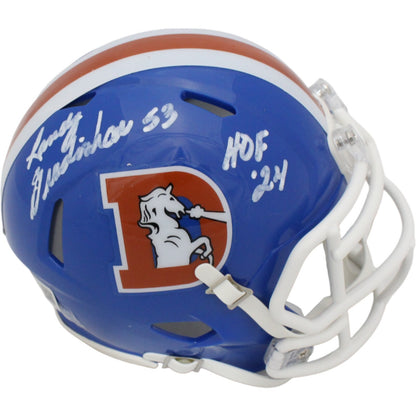 Randy Gradishar Denver Broncos Autographed Throwback Mini Helmet