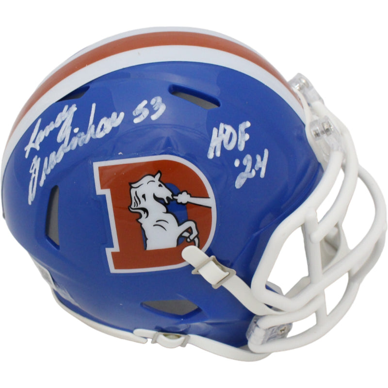 Randy Gradishar Denver Broncos Autographed Throwback Mini Helmet