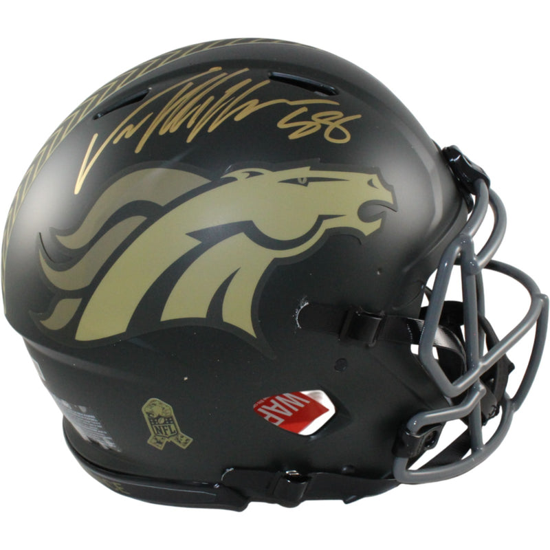 Von Miller Signed Denver Broncos 2025 Salute to Service Authentic Helmet