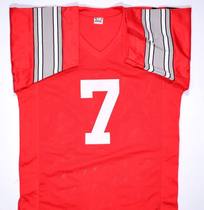 Dwayne Haskins Autographed Red College Style Jersey