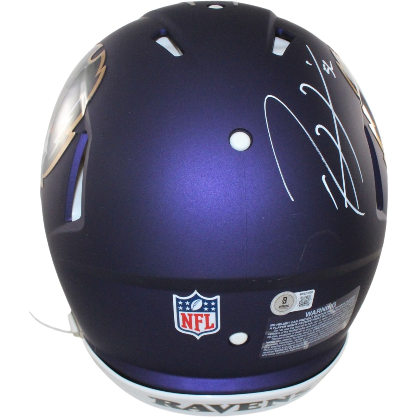 Ray Lewis Baltimore Ravens Autographed Full Size Authentic 2024 Alternate Helmet