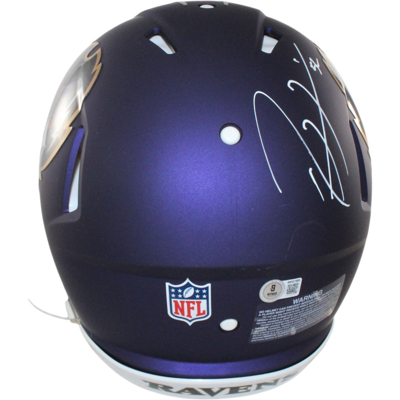 Ray Lewis Baltimore Ravens Autographed Full Size Authentic 2024 Alternate Helmet