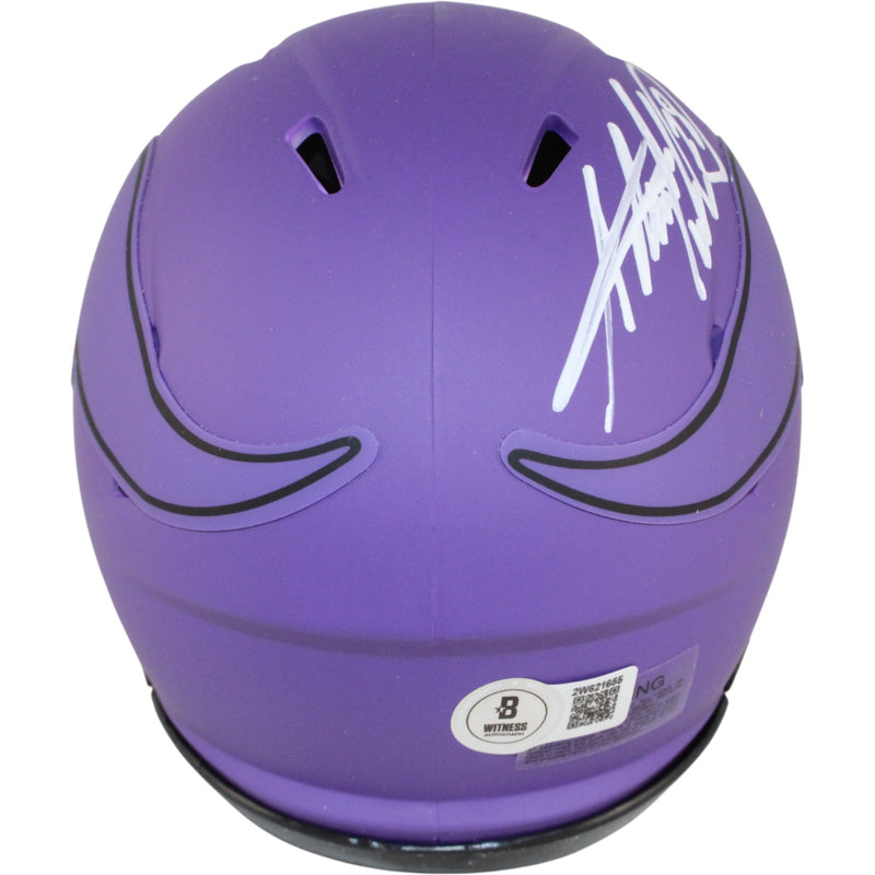 Adrian Peterson Signed Minnesota Vikings Rave Mini Helmet (ROY Inscription)