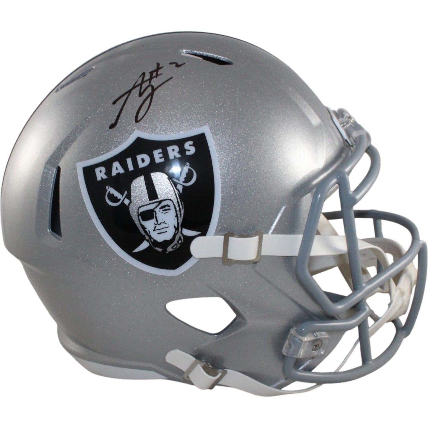 Ashton Jeanty Las Vegas Raiders Autographed Full Size Replica Helmet