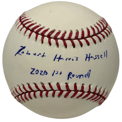 Robert Hassell Signed ROMLB Baseball w/ 2020 1st Round Insc. JSA