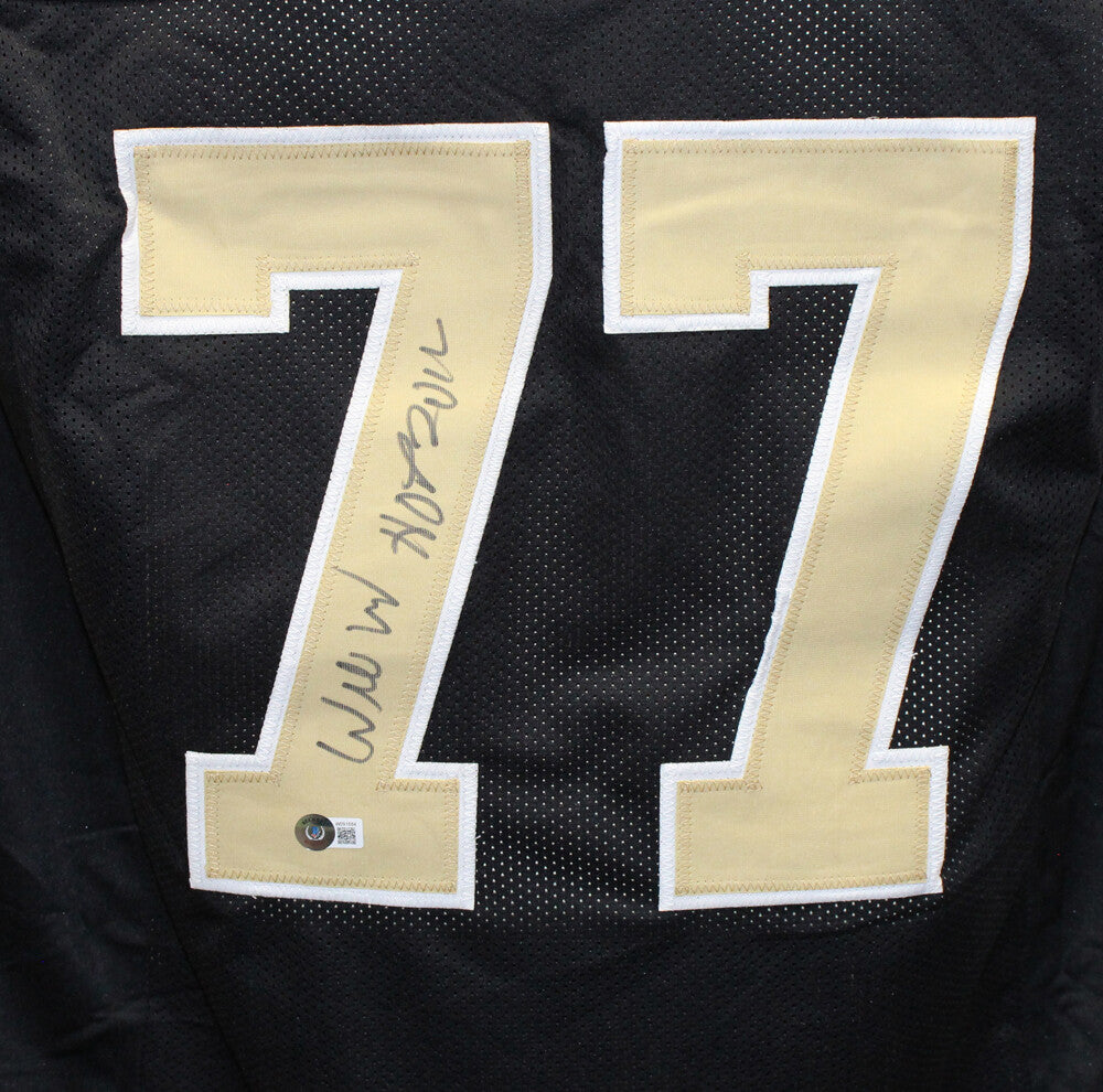 Willie Roaf Autographed Custom Jersey - New Orleans Saints HOF Inscription