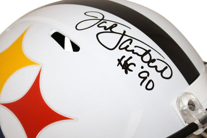 Jack Lambert Signed Pittsburgh Steelers Full Size AMP Replica Helmet HOF