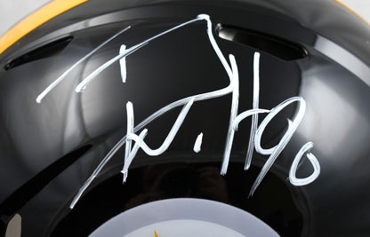T.J. Watt Signed Pittsburgh Steelers Full Size Speed Authentic Helmet