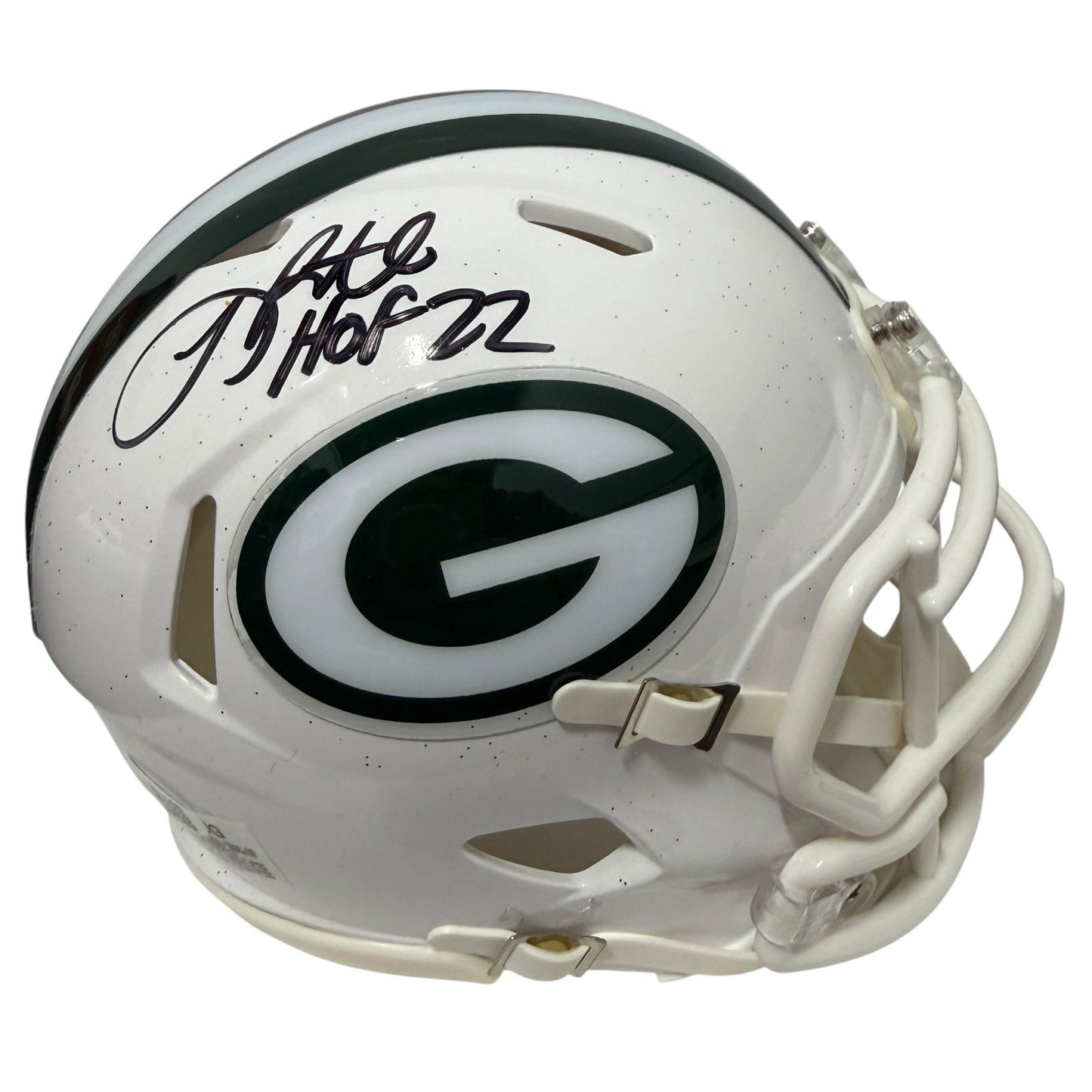 LeRoy Butler Signed Green Bay Packers Alt White Mini Helmet (HOF 22) JSA