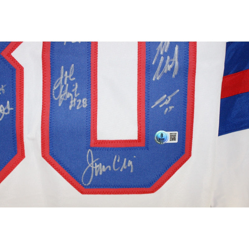 1980 USA "Miracle on Ice" Team Multi-Signed White Hockey Jersey (18 Sigs)