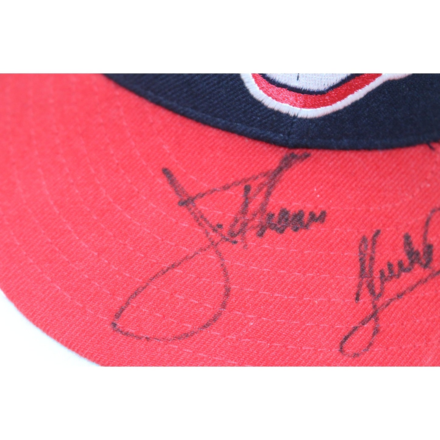 Jim Thome & Sandy Alomar Signed Cleveland Indians New Era 7 3/8 Hat