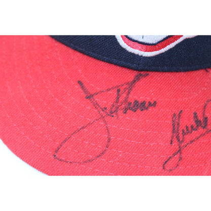 Jim Thome & Sandy Alomar Signed Cleveland Indians New Era 7 3/8 Hat