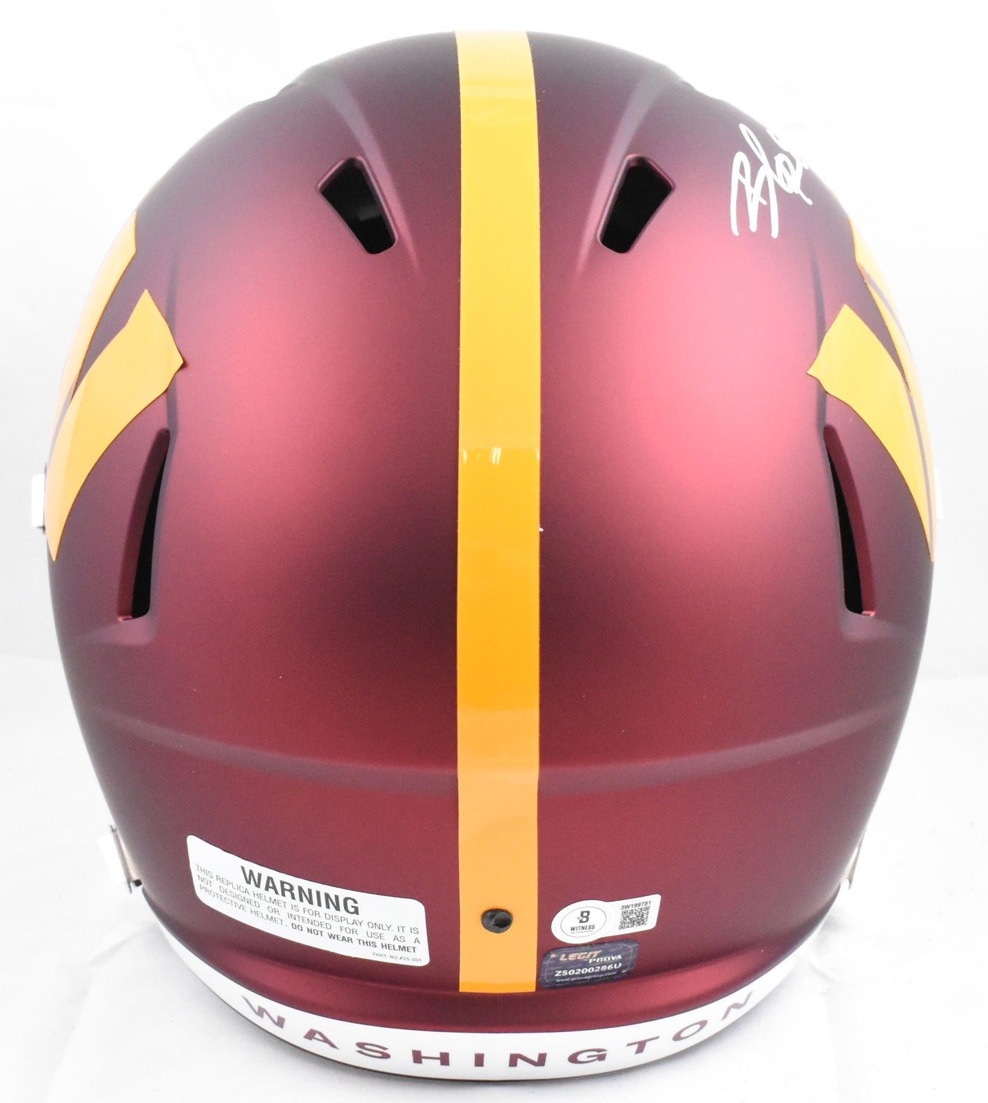 Brian Robinson Jr. Signed Washington Commanders Full Size Speed Helmet