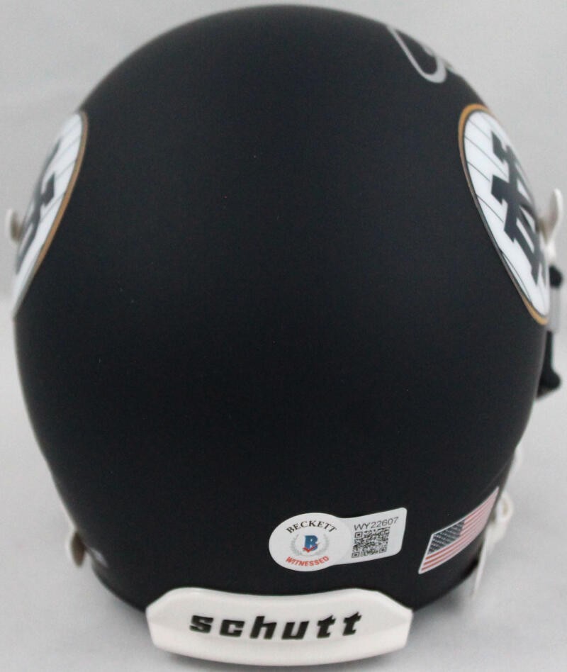 Chase Claypool Autographed Notre Dame Blue Alternate Mini Helmet
