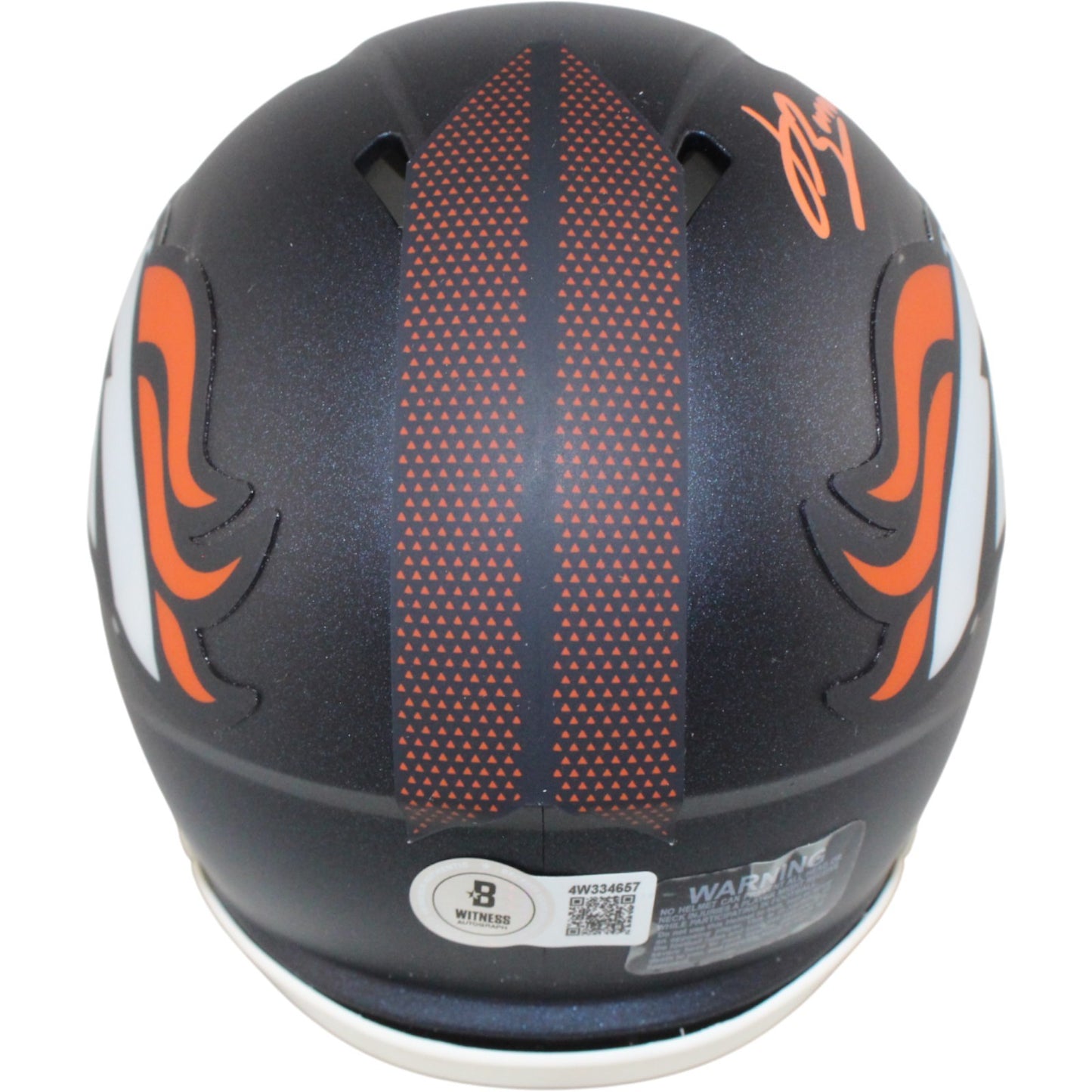 Jahdae Barron Signed Denver Broncos Mini Helmet BAS Witnessed