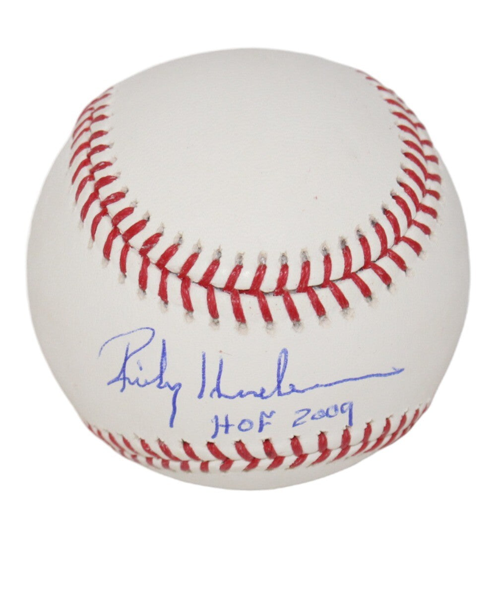 Rickey Henderson Signed Oakland Athletics Official MLB Baseball