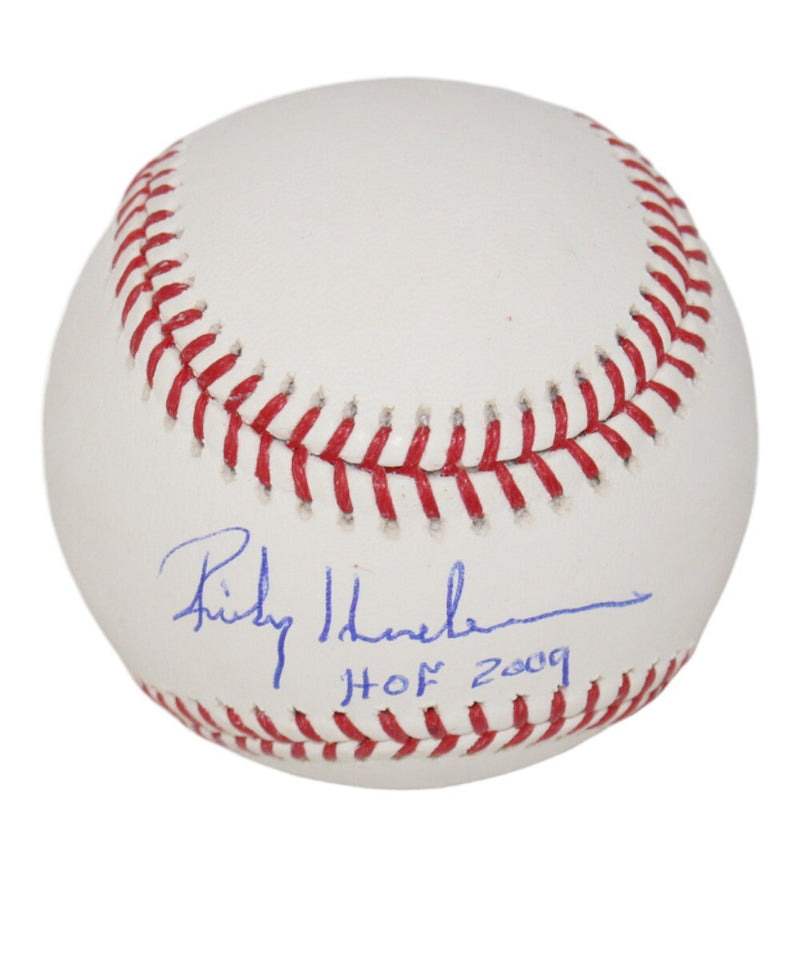 Rickey Henderson Signed Oakland Athletics Official MLB Baseball