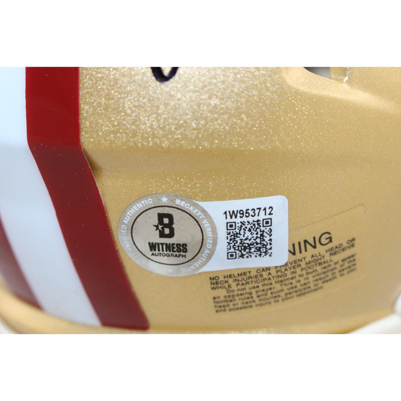 Ricky Pearsall San Francisco 49ers Autographed Mini Helmet