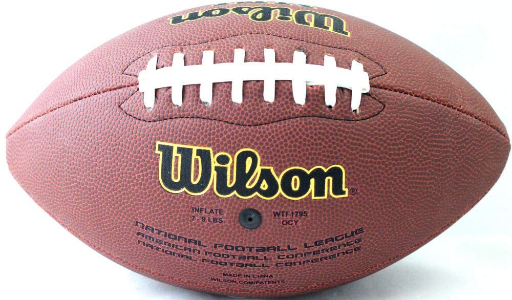 Roquan Smith Signed Chicago Bears Wilson Super Grip Football