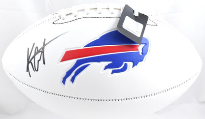 Keon Coleman Autographed Buffalo Bills Logo Football