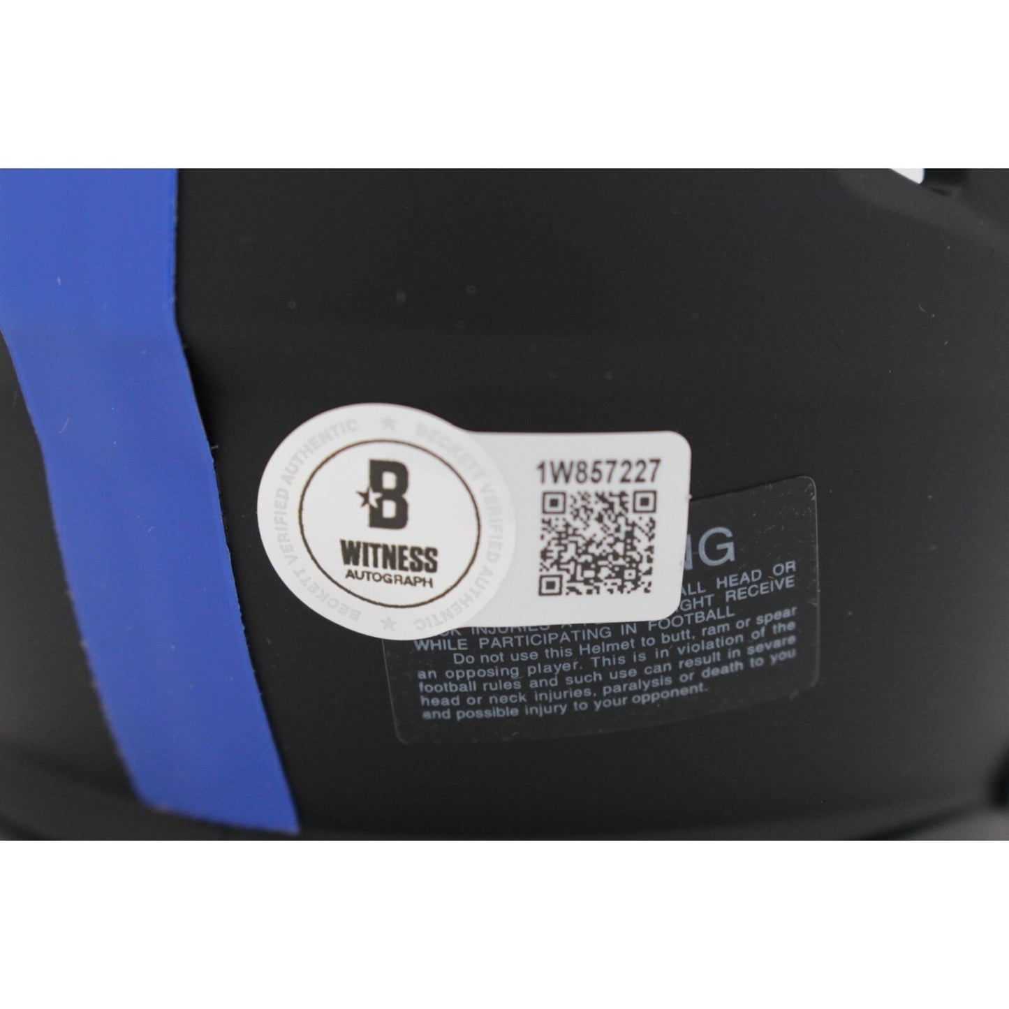 Michael Strahan Signed New York Giants Eclipse Mini Helmet