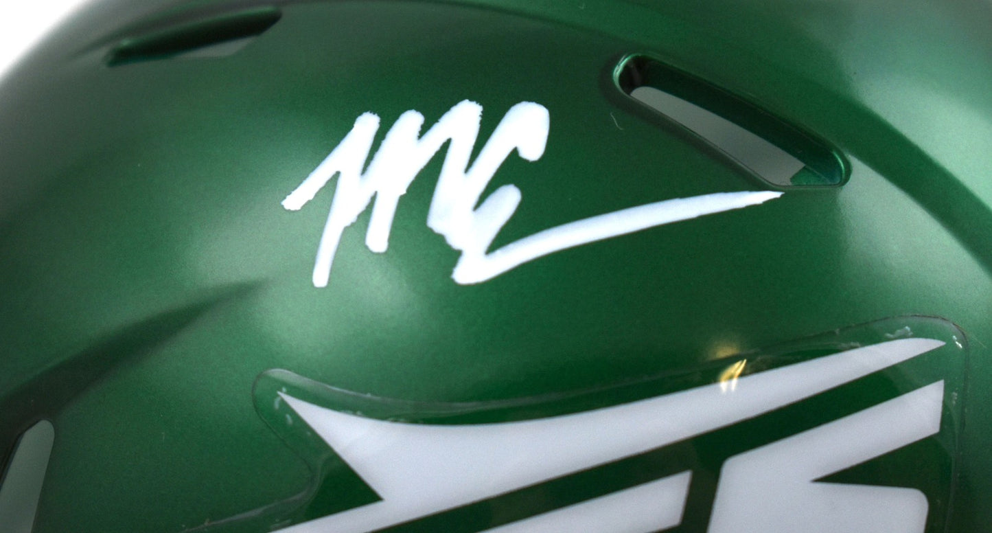 Malachi Corley Signed New York Jets Speed Mini Helmet