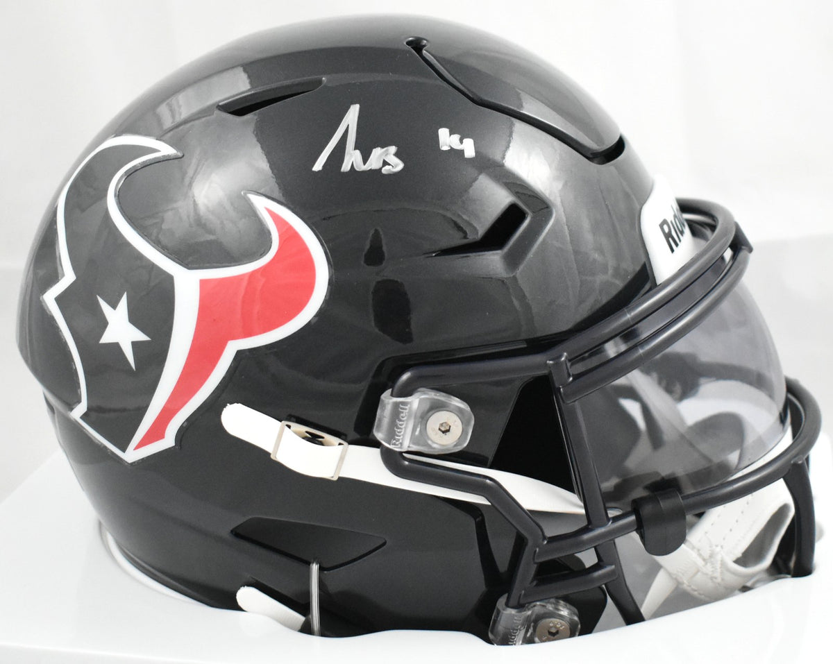 Kayshon Boutte Signed Houston Texans Mid-Size SpeedFlex Helmet