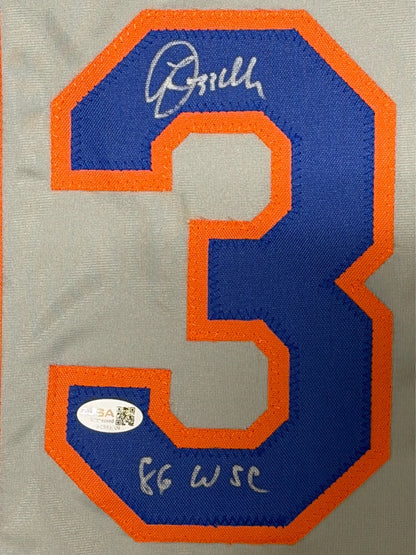 Lee Mazzilli Signed New York Mets Custom Jersey (86 WSC) JSA