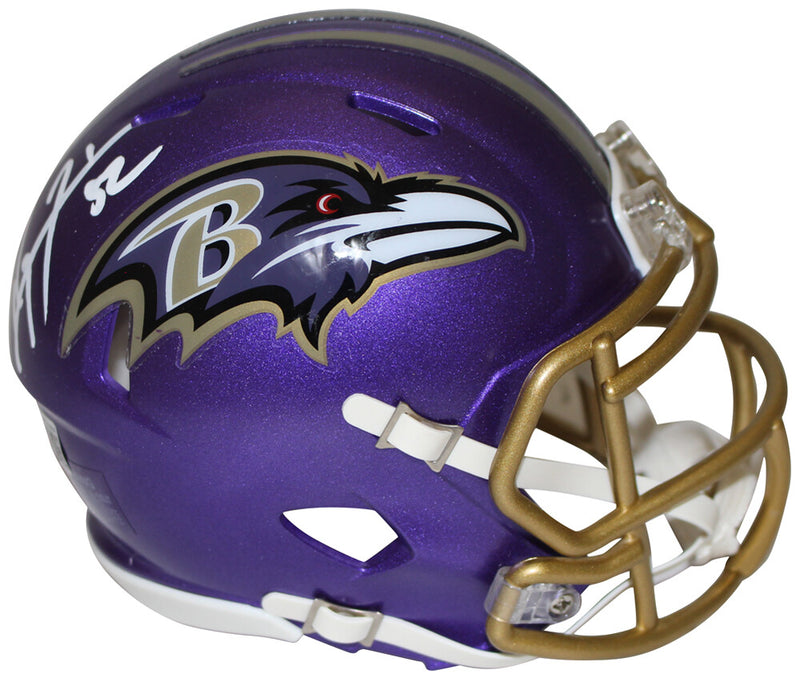 Ray Lewis Baltimore Ravens Signed Riddell Flash Alternate Mini Helmet