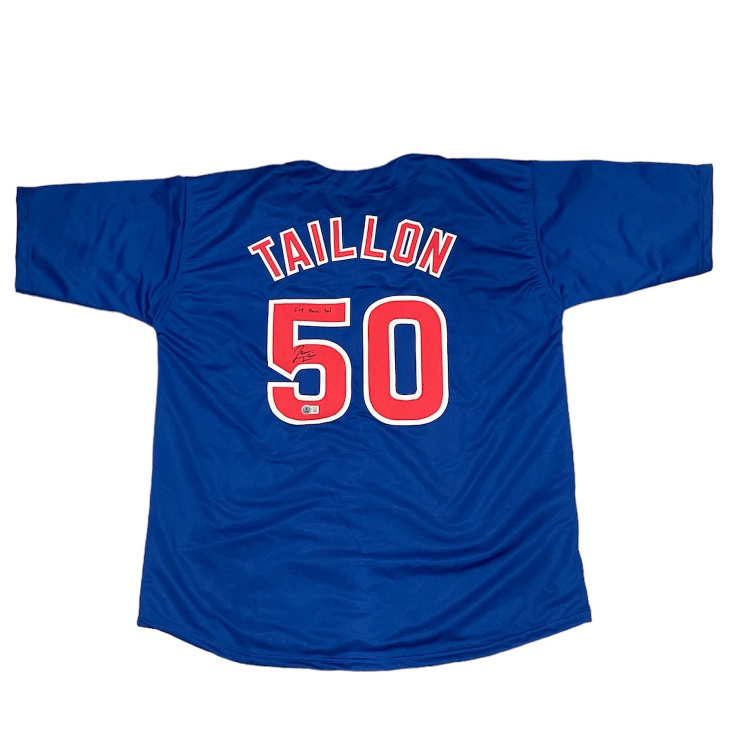 Jameson Taillon Chicago Cubs Signed Custom Jersey (Fly The W)