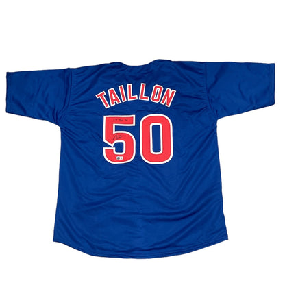 Jameson Taillon Chicago Cubs Signed Custom Jersey (Fly The W)