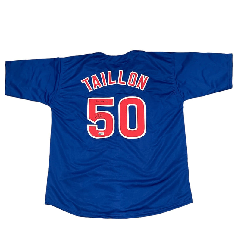 Jameson Taillon Chicago Cubs Signed Custom Jersey (Fly The W)