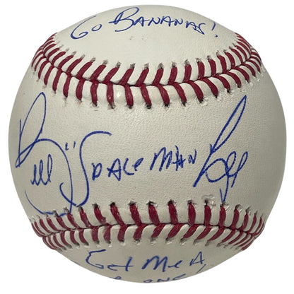 Bill "Spaceman" Lee Signed Official MLB Baseball w/ 3 Inscriptions BAS