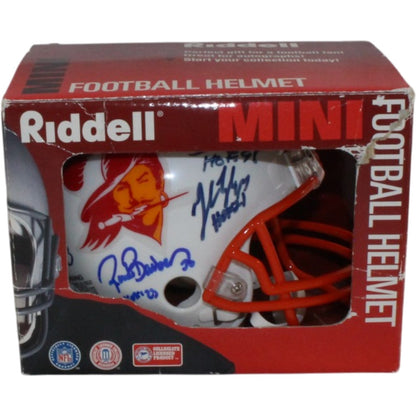 Lee Roy Selmon & Multi-Signed Buccaneers Throwback Mini Helmet