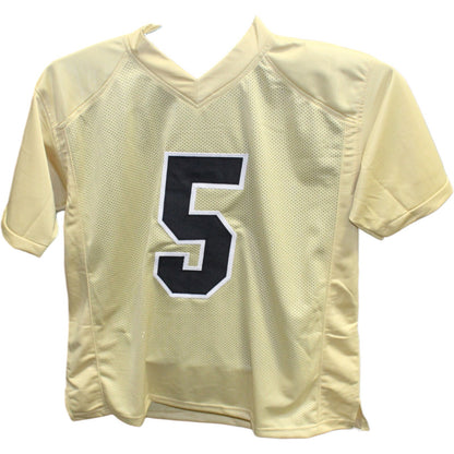 Jimmy Horn Jr. Signed Colorado Buffaloes Style Football Jersey - Gold