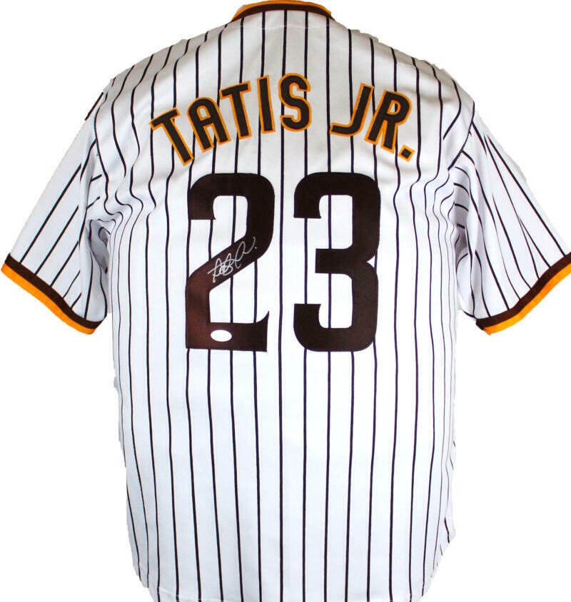 Fernando Tatis Jr. Signed San Diego Padres Custom Pinstripe Jersey
