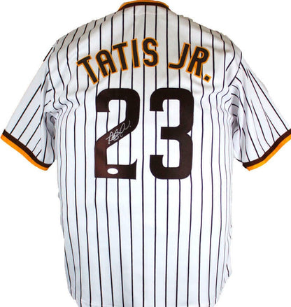 Fernando Tatis Jr. Signed San Diego Padres Custom Pinstripe Jersey