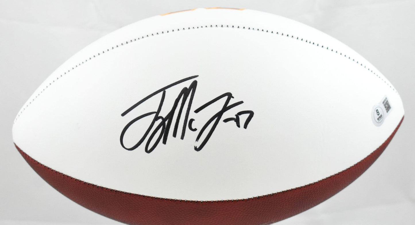 Terry McLaurin Signed Washington Commanders Logo Football
