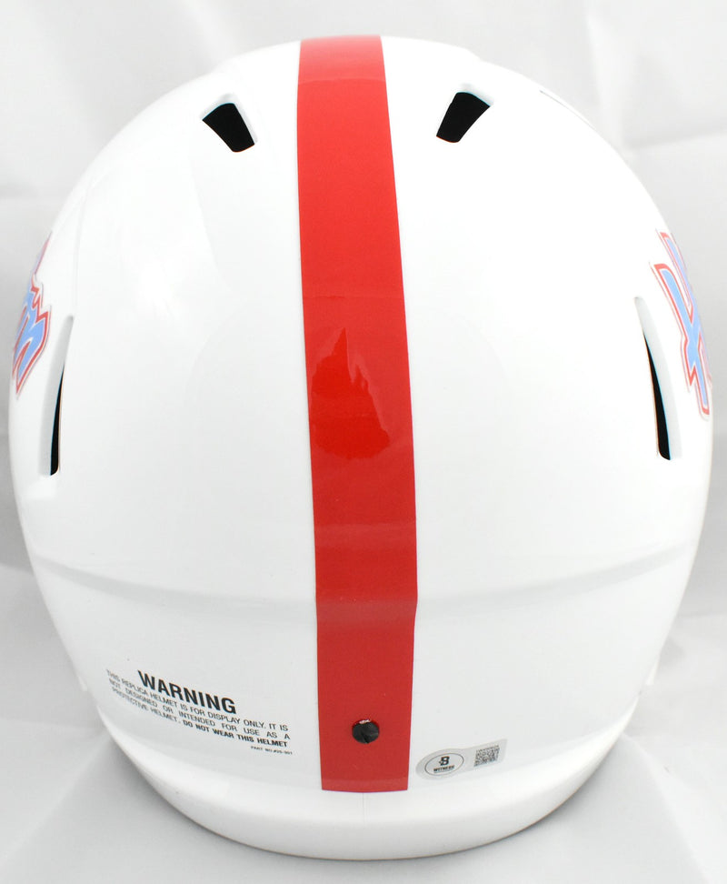 Andre Ware Signed Houston Cougars Full Size Throwback Helmet