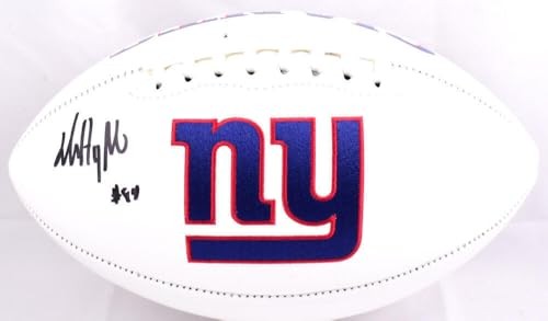 Jalin Hyatt Signed New York Giants Logo Football (Black)
