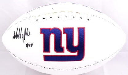Jalin Hyatt Signed New York Giants Logo Football (Black)