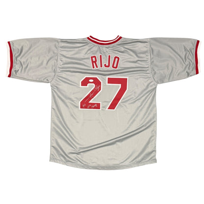 Jose Rijo Signed Cincinnati Reds Custom Jersey (1990 WS MVP) JSA Witness