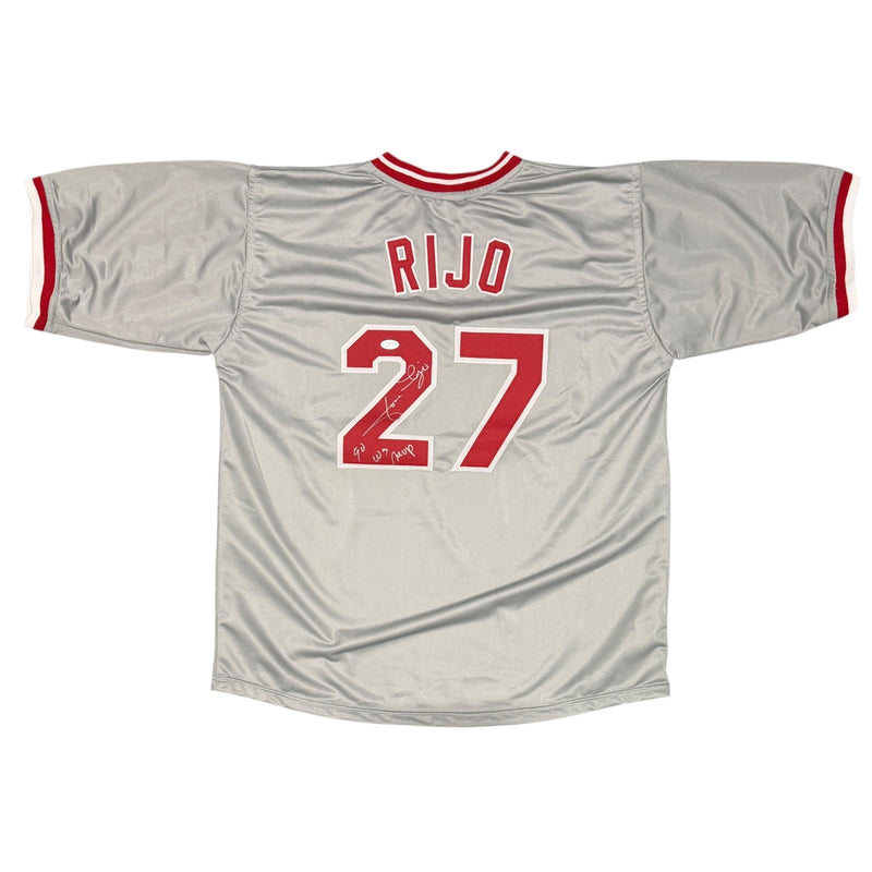 Jose Rijo Signed Cincinnati Reds Custom Jersey (1990 WS MVP) JSA Witness