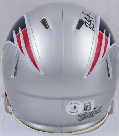 Randy Moss Signed New England Patriots Speed Mini Helmet - Black