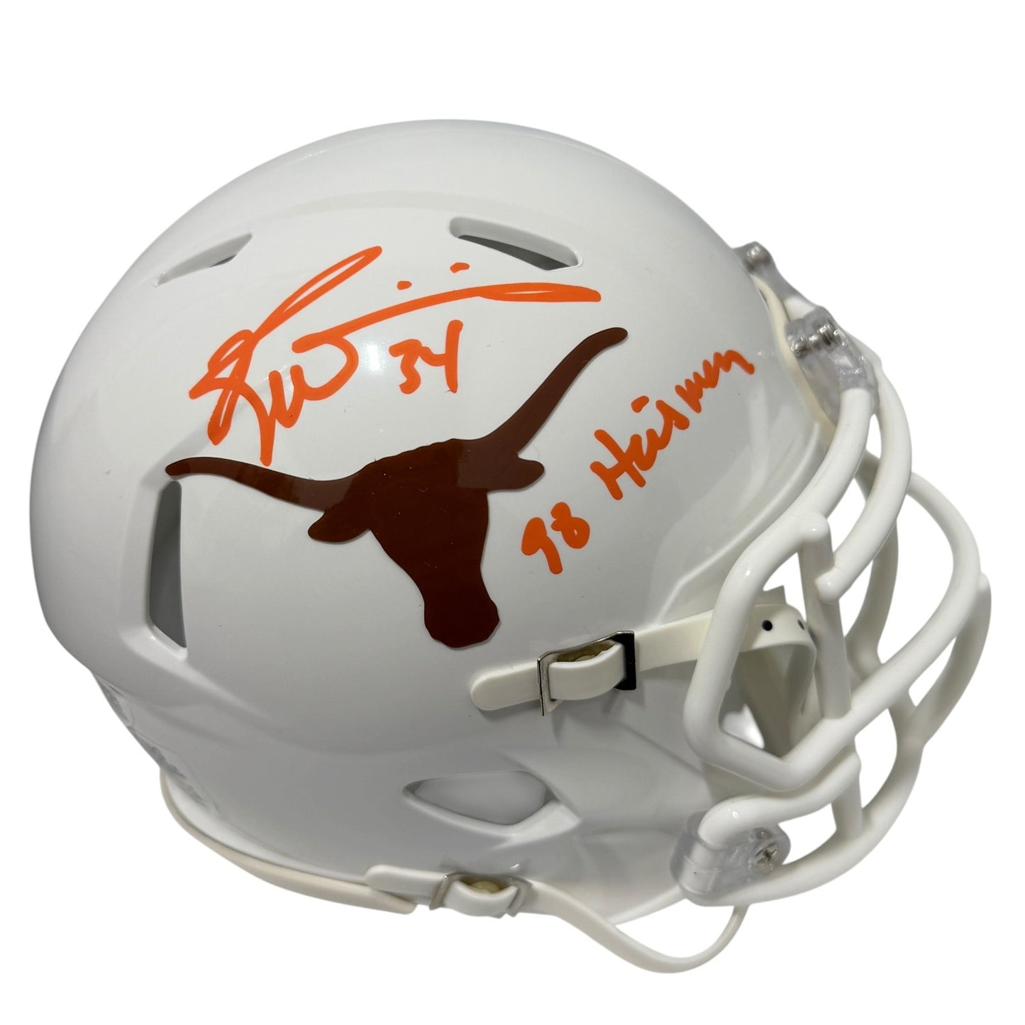 Ricky Williams Signed Texas Longhorns Mini Helmet (98 Heisman) JSA Witness