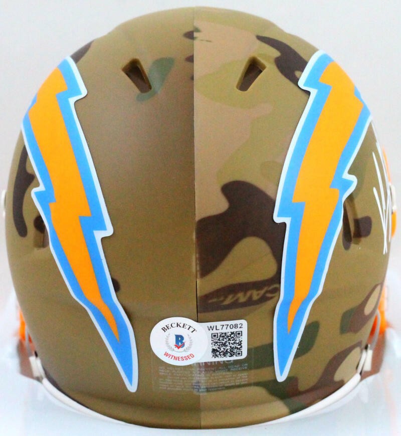 Keenan Allen Signed Los Angeles Chargers Camo Mini Helmet