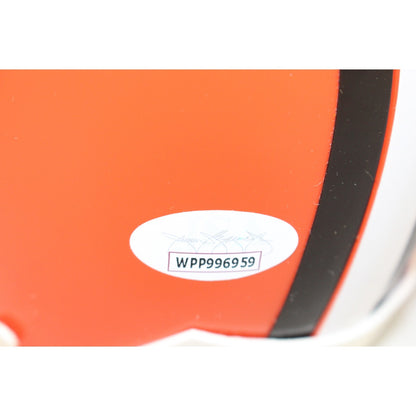 Denzel Ward Cleveland Browns Autographed VSR4 Mini Helmet