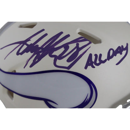 Adrian Peterson Signed Minnesota Vikings Alt Mini Helmet (All Day)
