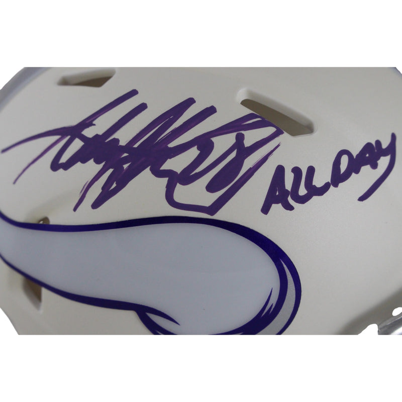 Adrian Peterson Signed Minnesota Vikings Alt Mini Helmet (All Day)